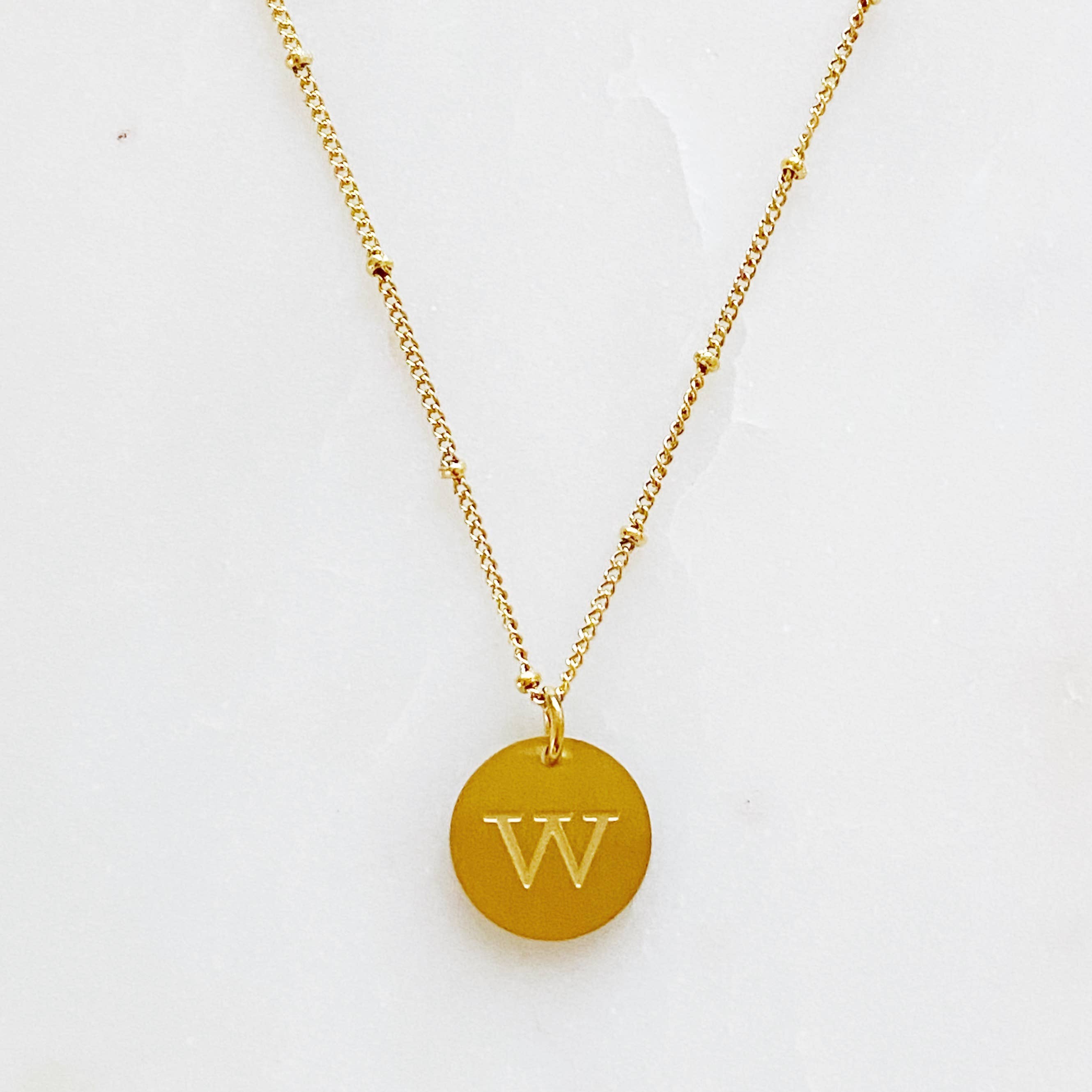 Ellison+Young - Wholesale Pendant/Charm Necklace - Ellison + Young: Singular Charm Initial Necklace11