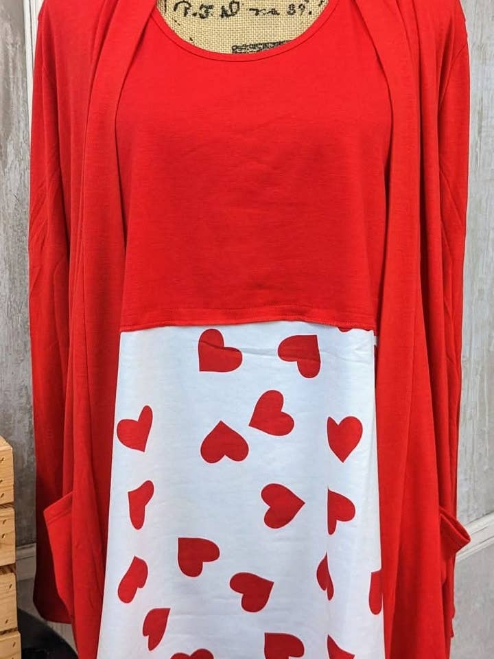 Herz ärmelloses Oberteil für den Großhandel von TOO CHIC BOUTIQUE & CO. LLC