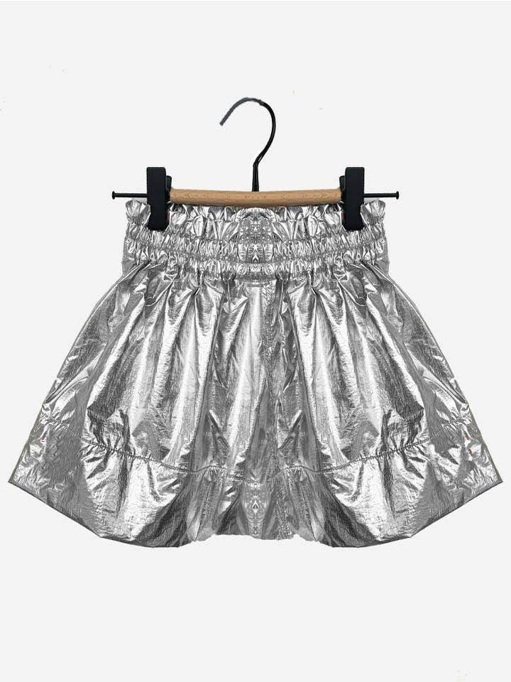 Dondertje - Wholesale Skirt - Kids - Silver nylon skirt.1