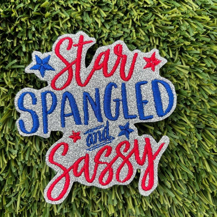 Eric Hill Designs, LLC – wholesale Patch – Trendy Star Spangled and Sassy Glitter Patch1