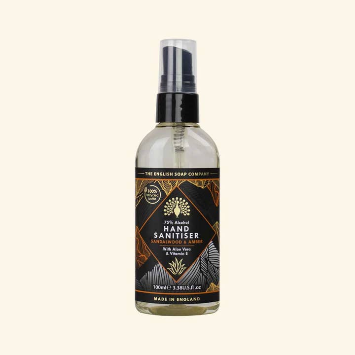 The English Soap Company – wholesale Hand sanitiser – Radiant Sandalwood and Amber Hand Sanitiser