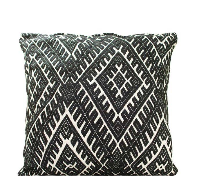 Vintage Addiction - Wholesale Throw Pillow Cover - Black and White Diamond Pattern Pillow Cover1