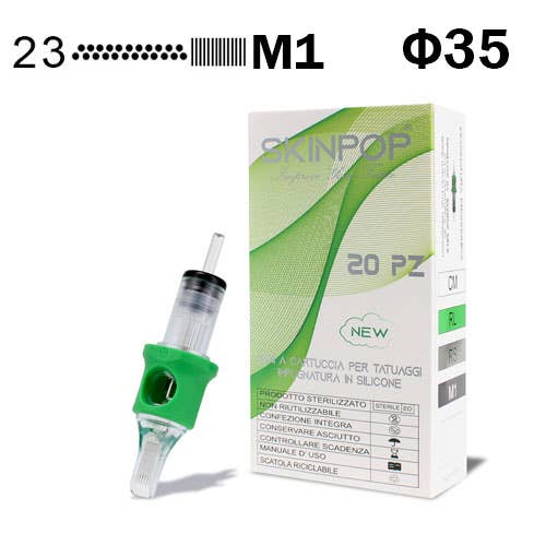 SKINPOP - Wholesale Tattoo Ointment/Care - NEW SKINPOP SILICONE TATTOO NEEDLE CARTRIDGES 20pcs76