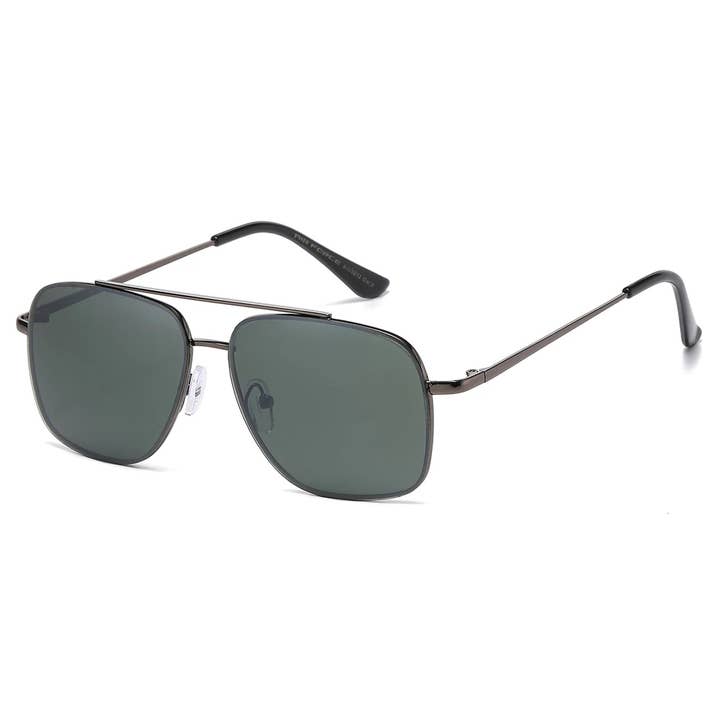 Sunrayzz Imports - Wholesale Sunglasses - Unisex - AirForce Square Metallic Aviator av52131