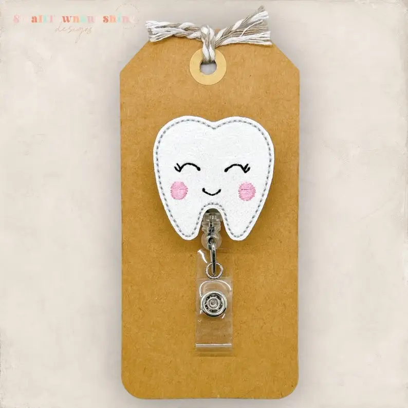 Wholesale Cute Tooth Badge Reel for your store - Faire