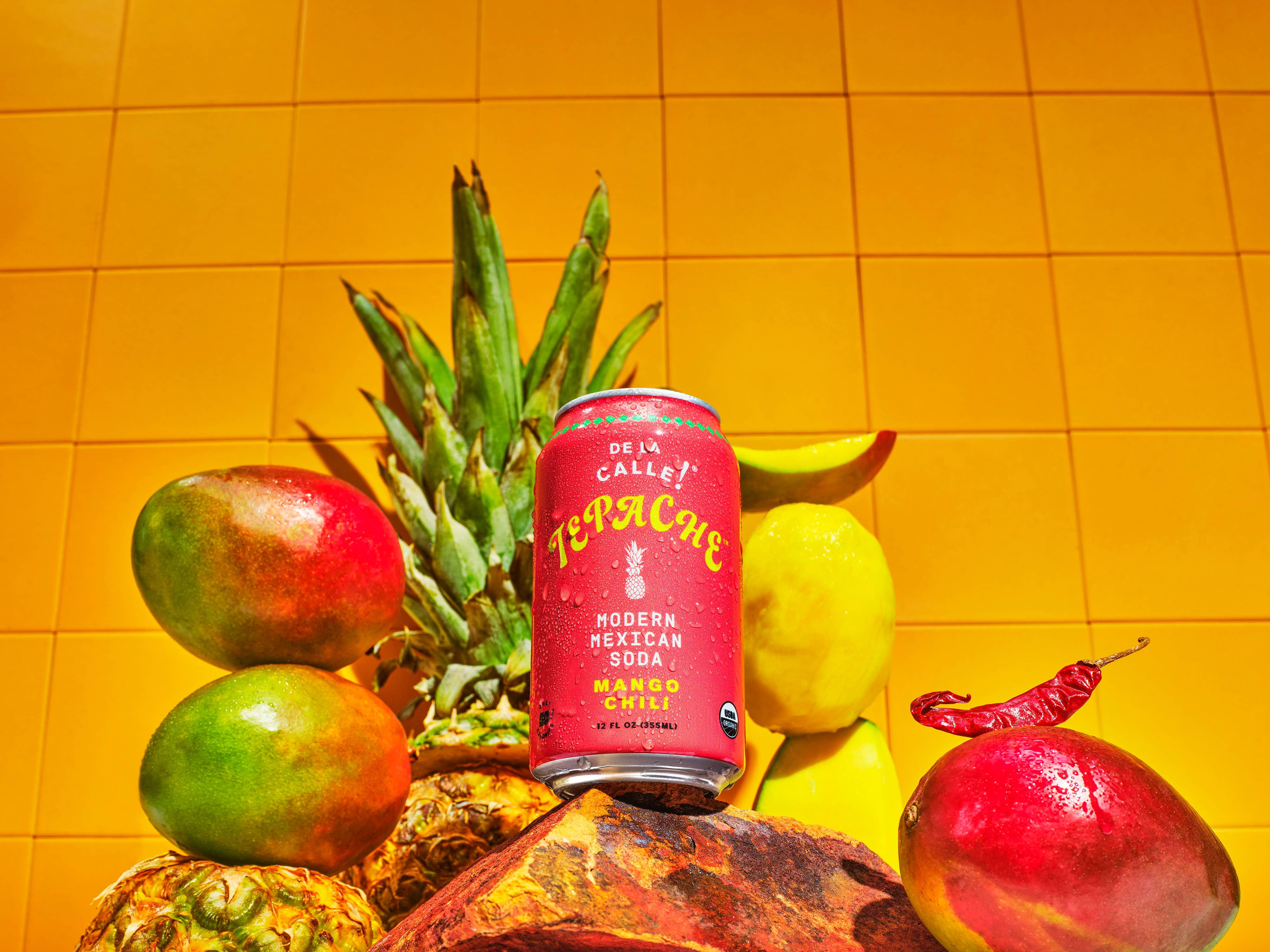 De La Calle - Wholesale Soda/Carbonated Drink - De La Calle Mango Chili Tepache Fermented Beverage (12 Pack)