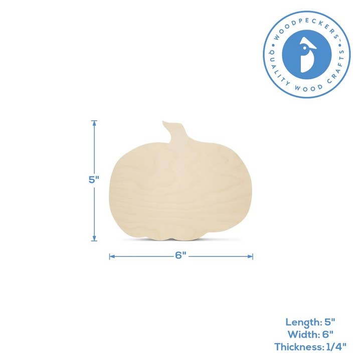 Woodpeckers Crafts - Wholesale Cutouts - Wood Pumpkin Cutout9