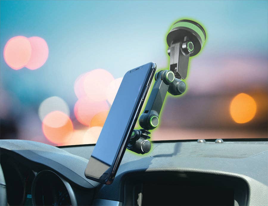 Novelty Brands - Wholesale Phone/Tablet Stand - Phone Mount Magnetic Mount and Suction Cup Base- 4/Display8