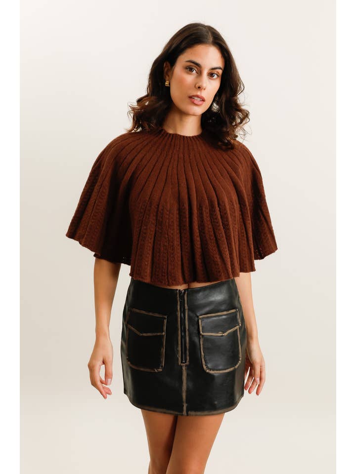 Daphnea - Wholesale Cape - Women's - A1551 KNIT CAPE4