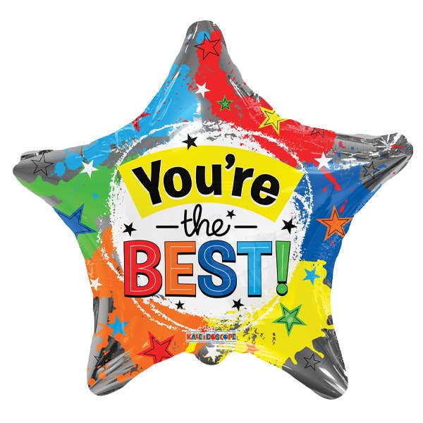 You're the Best Star Foil Balloon - Bagged for wholesale by Kelli's