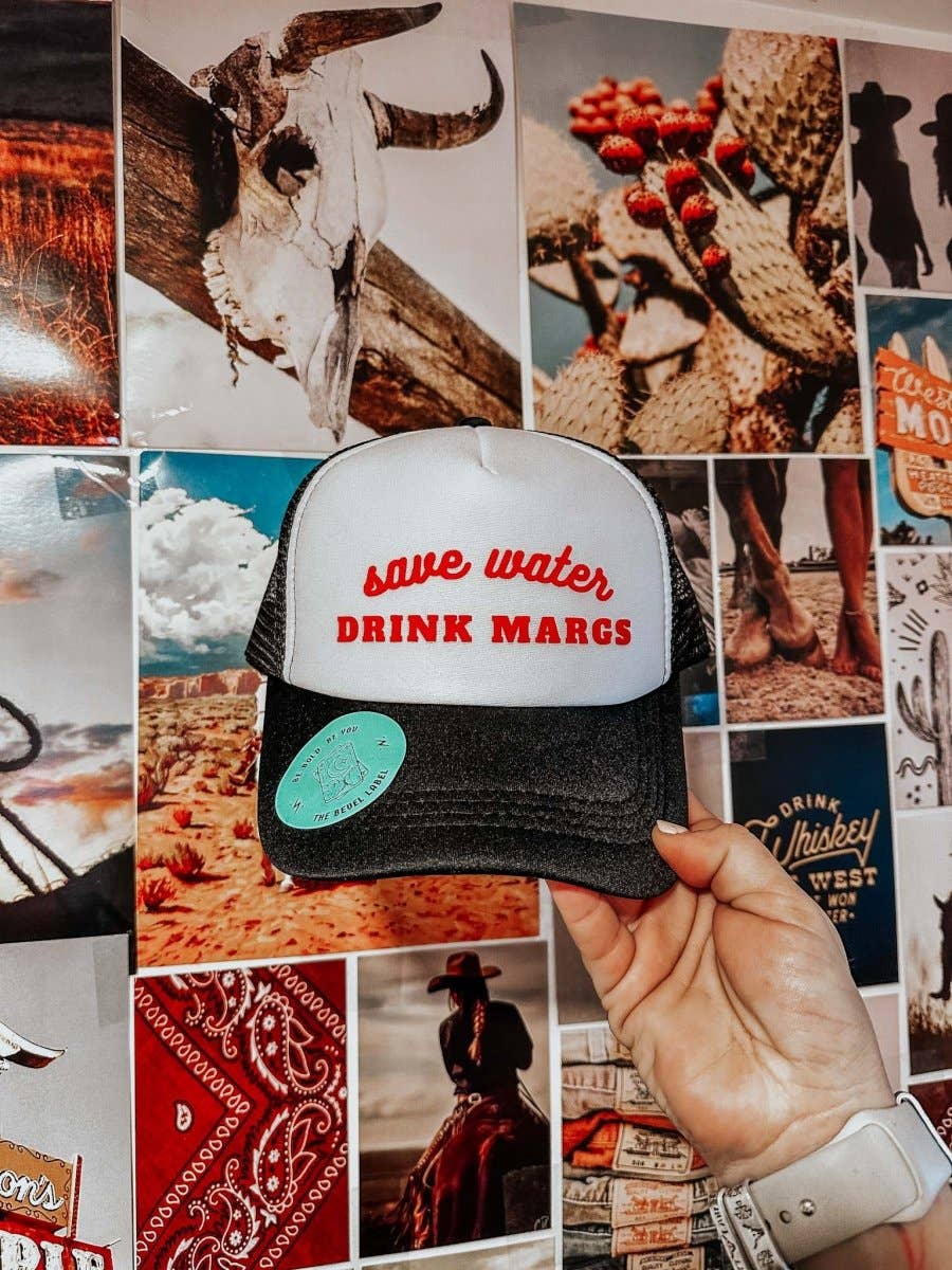 THE BEVEL LABEL - Wholesale Trucker Hat - Women's - Save Water, Drink Margs Trucker Hat8