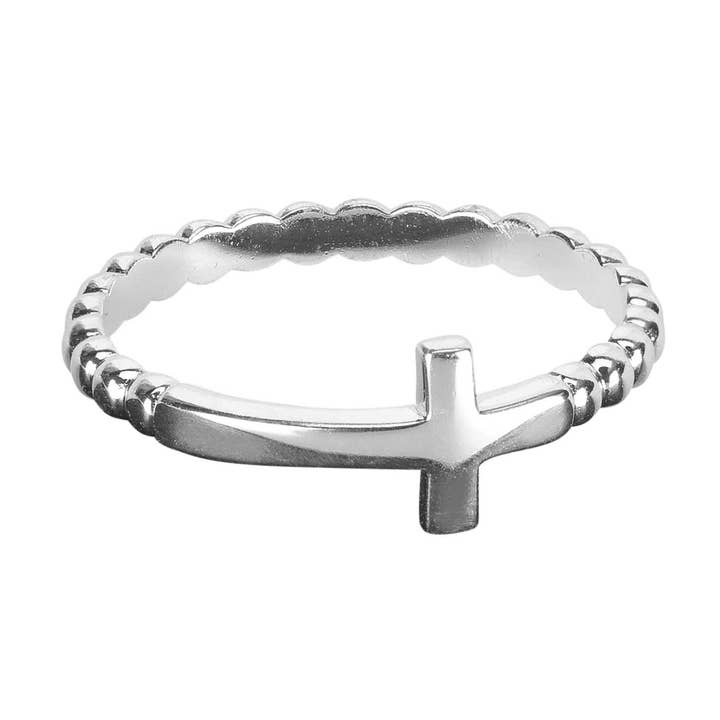 Bague horizontale en forme de boule, taille 6 pour la vente par Dicksons