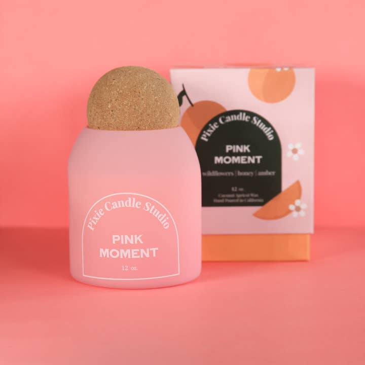 Pixie Candle Studio - Wholesale Jar/Filled Candle - Floral candle-Pink Moment