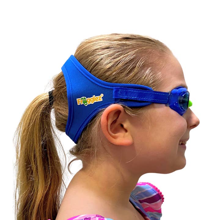 Blue Explorez Swim Goggles for Kids for wholesale by FROGGLEZ Swim Goggles