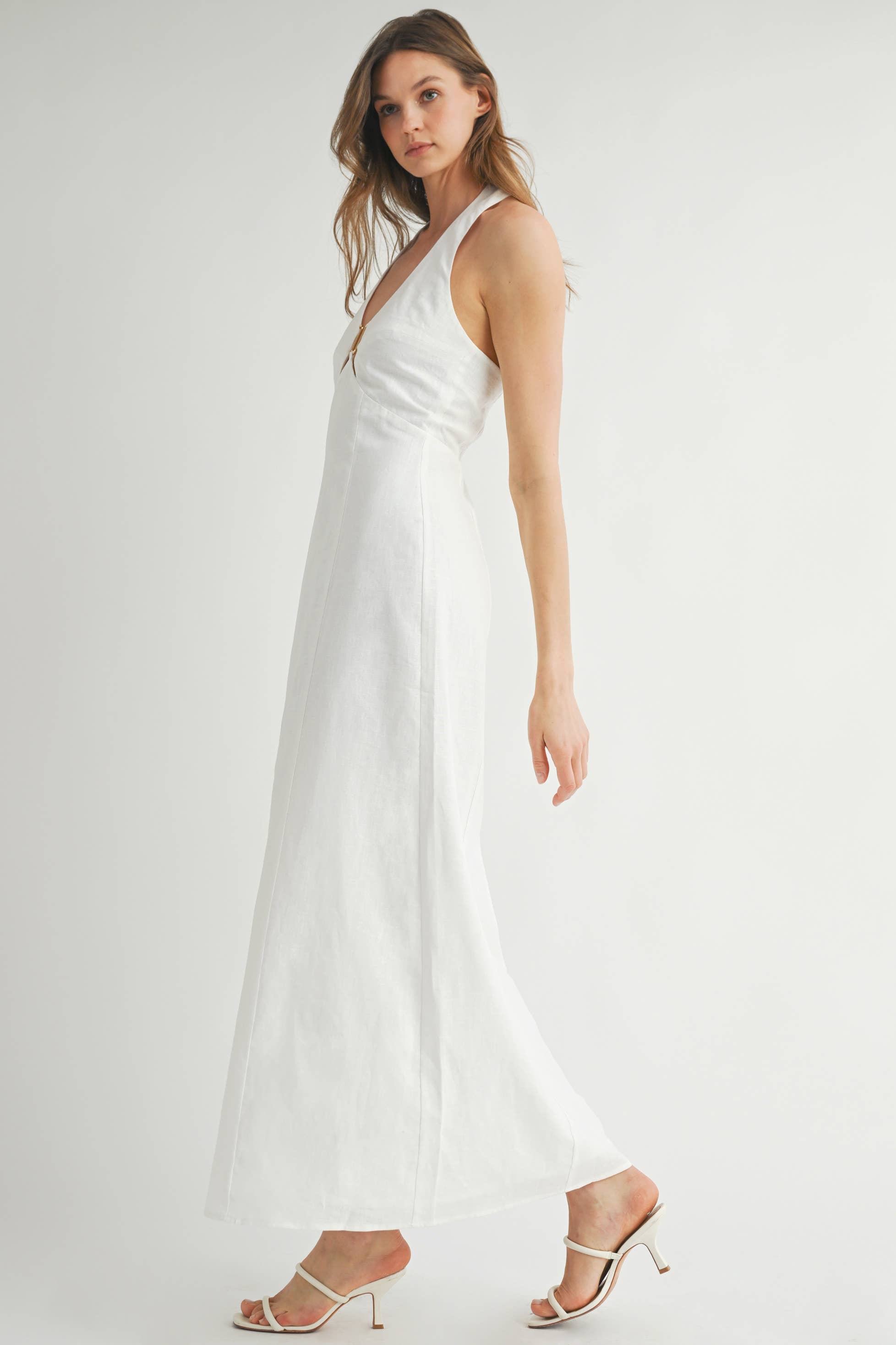 EB LUXE - Vendita all'ingrosso Vestito - Donna - Abito Maxi in Lino6