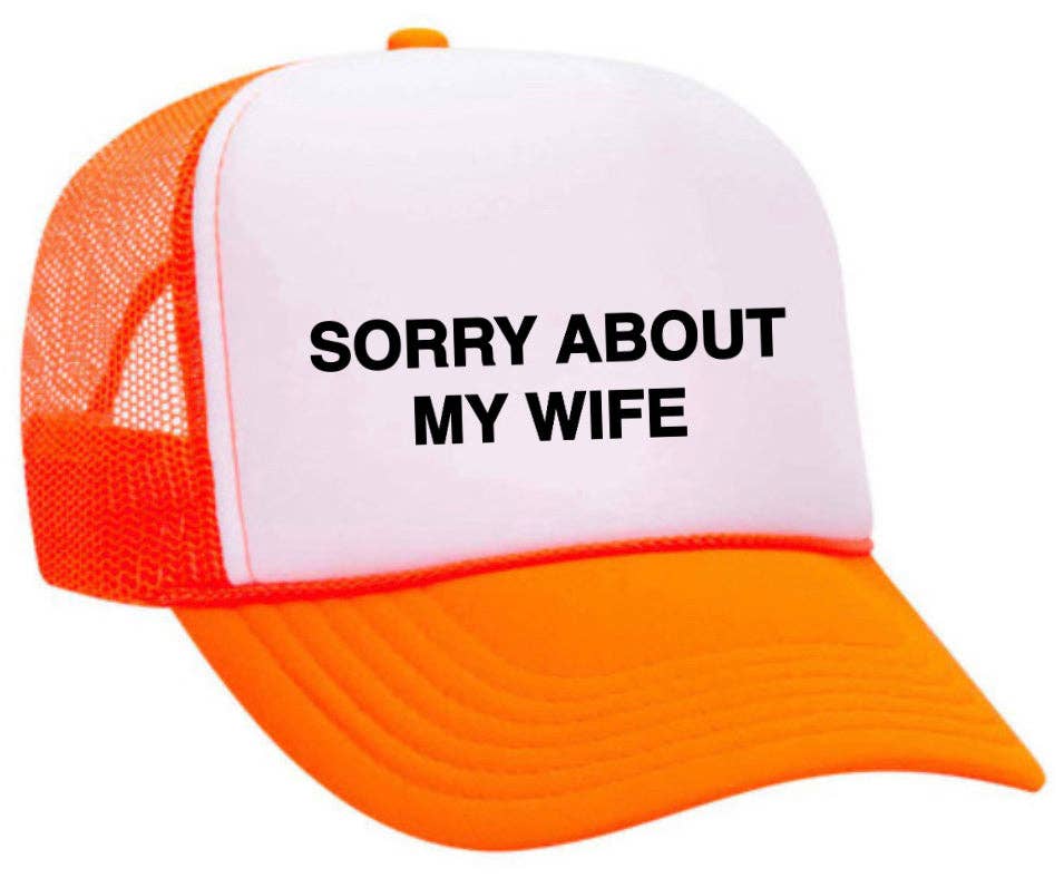 Inappropriate Trucker Hats – boné - Unissexo por atacado – Desculpe, sobre o Chapéu My Wife Trucker21
