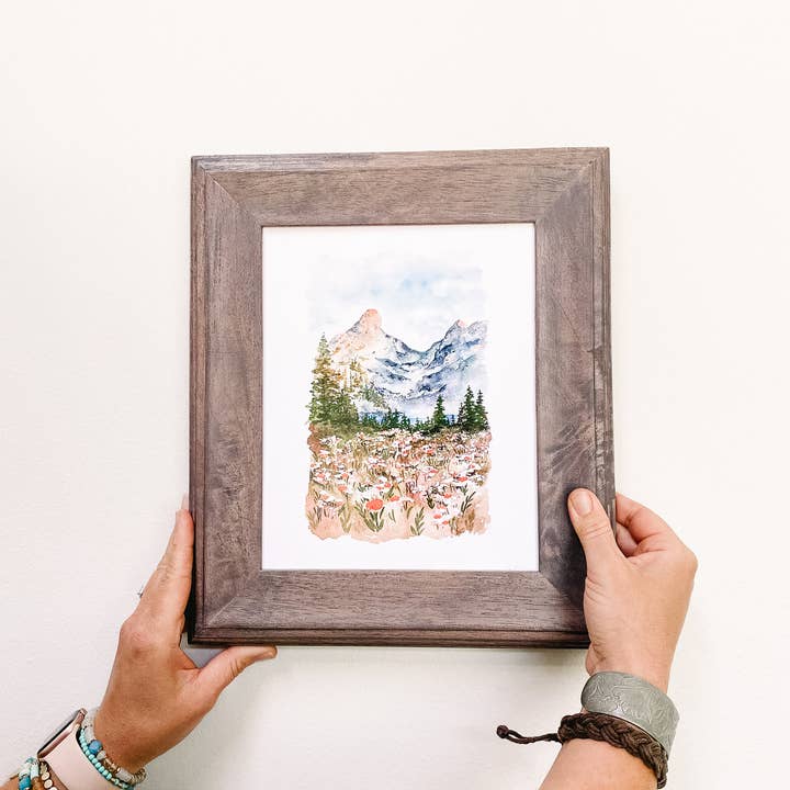 Art and Home co. - Wholesale Art Print - Mountain Landscape Watercolor Fine Art Print5