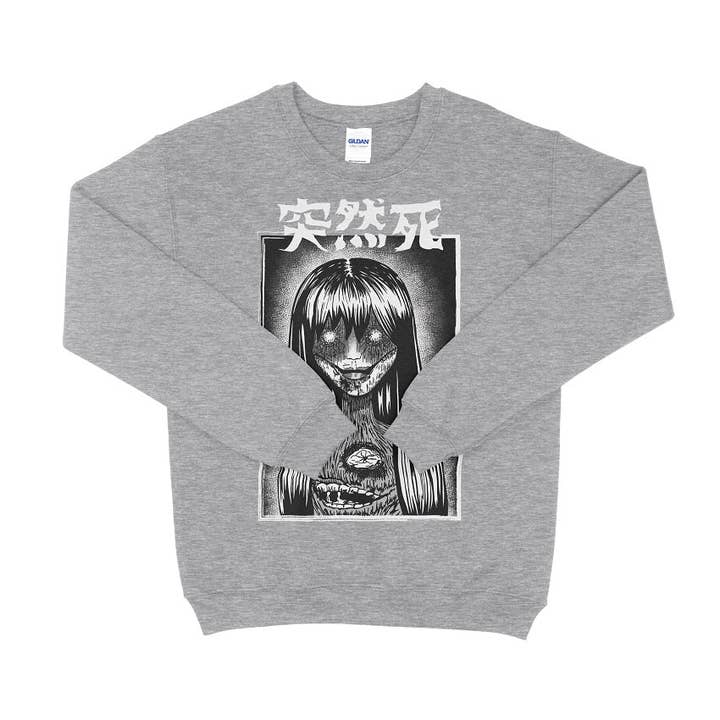 Upperground Tense – wholesale Sweatshirt med tryck - Unisex – Japansk skräck Manga Unisex-tröja