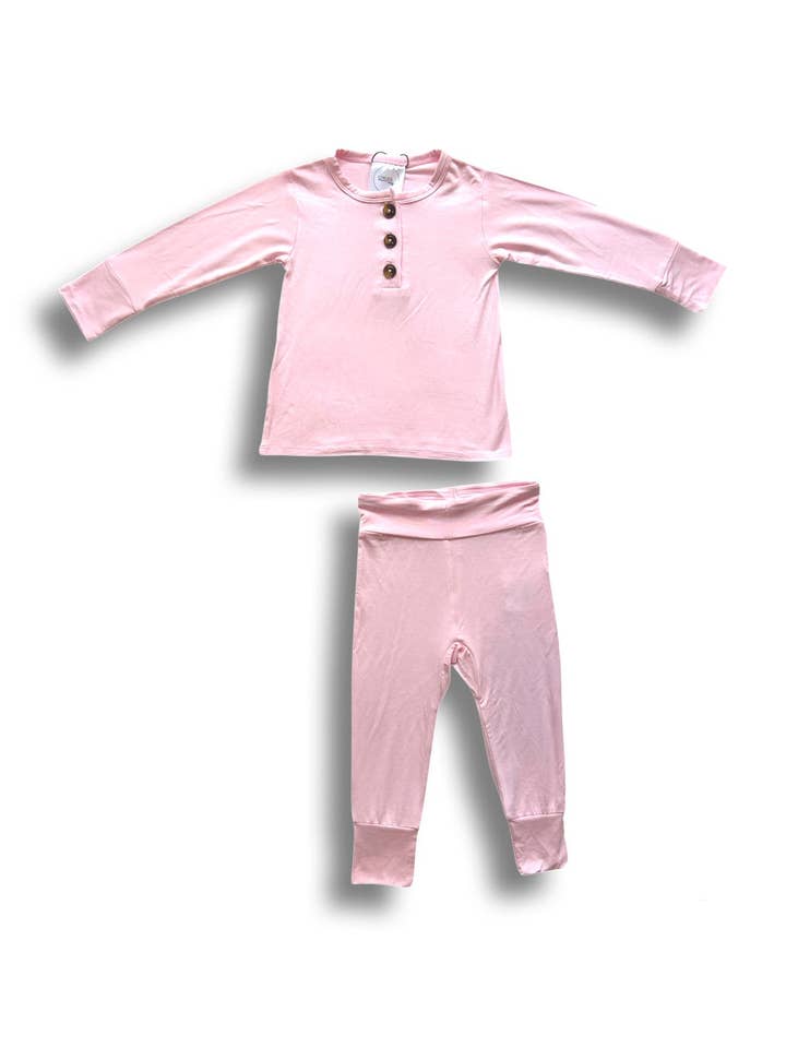 Sugar Pink Top + Bottom (Clearance) for wholesale by Ginger Baby Co