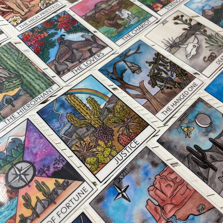 Two Deserts – Engroshandel Klistermærke – 12-Den hængte mand (En) Desert Tarot Card Vinyl Sticker
