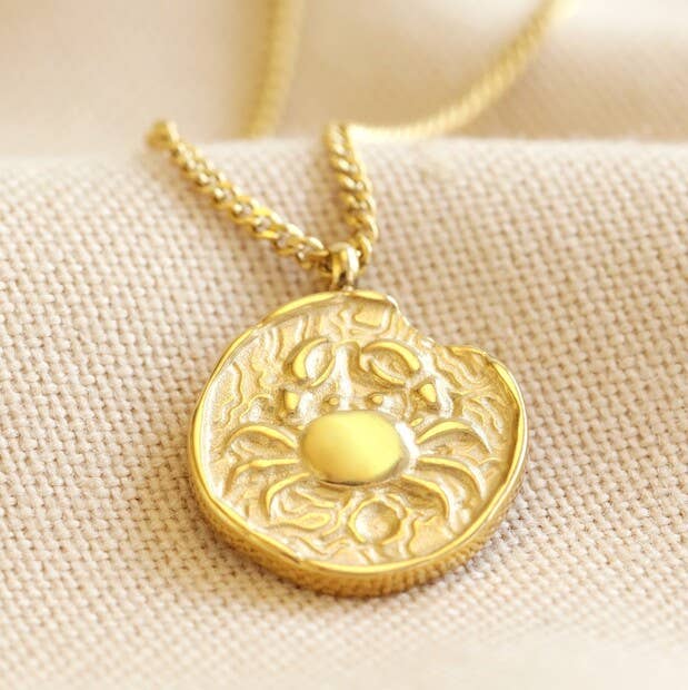 Lisa Angel - Wholesale Pendant/Charm Necklace - Gold Stainless Steel Zodiac Pendant Necklace6