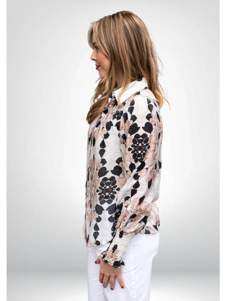 Stellino - Wholesale Buttoned-down shirt – Women's - Tullula Shirt | Beige5