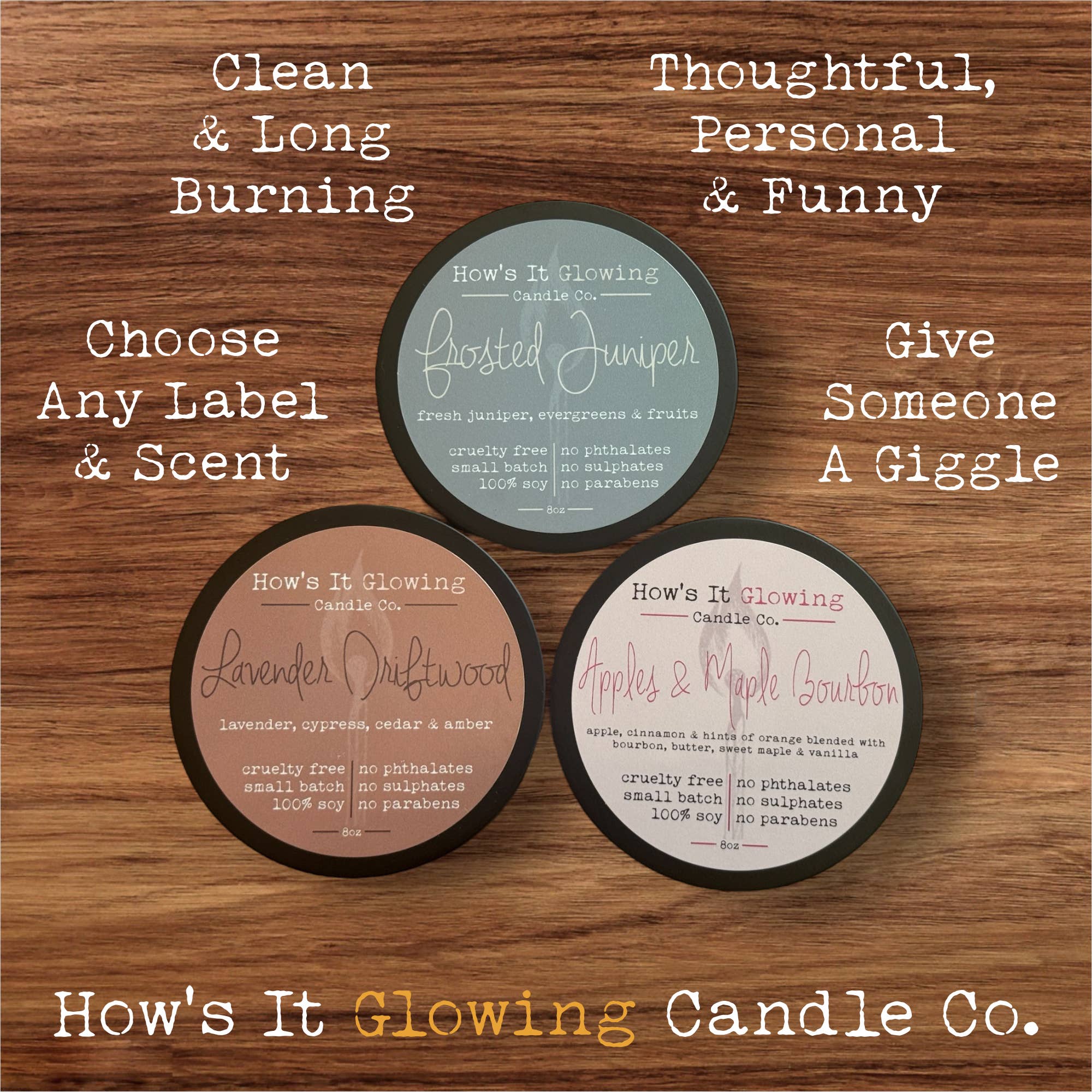 How's It Glowing Candle Co. - Wholesale Jar/Filled Candle - Please Don't Do Coke In Our Bathroom - 100% Soy Candle4