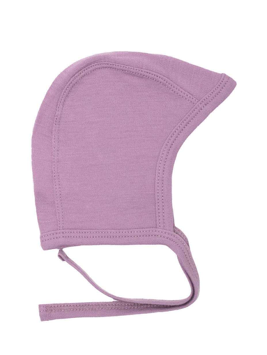 Lille Barn – Großhandel Neugeborenen-Mütze – Baby – Babymütze mit Schleife – Merinowolle - Lavender Mist2