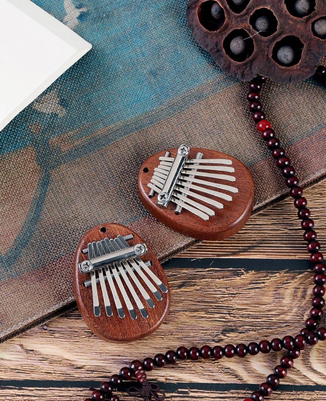 VIGOR - Wholesale Musical Instrument - Kalimba 8 Keys Solid Wood Finger Portable(10 Pack)1