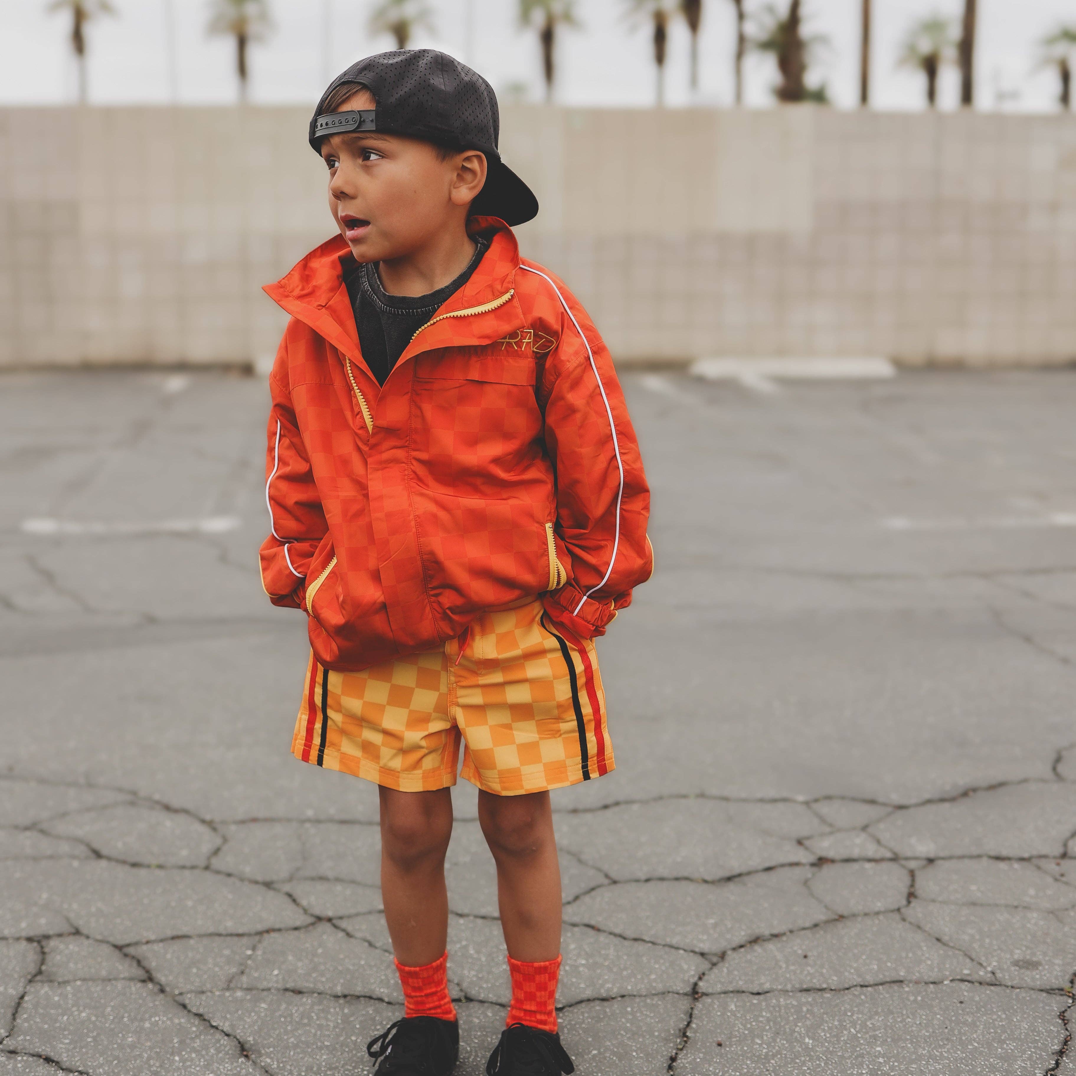 Little Rad Things - Wholesale Shorts - Kids - [PRE-ORDER] RETRO-WAVE HYBRID BOARD SHORT - YELLOW6