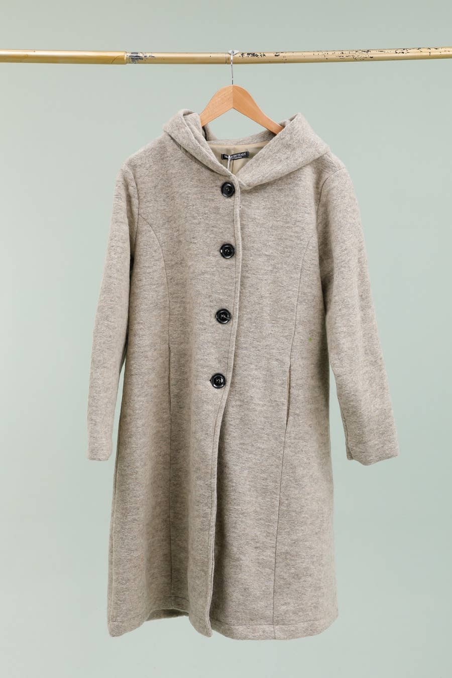 la maison des fibres naturelles - Wholesale Coat - Women's - Long plain wool coat 99320 20% Polyester - 80% Wool6