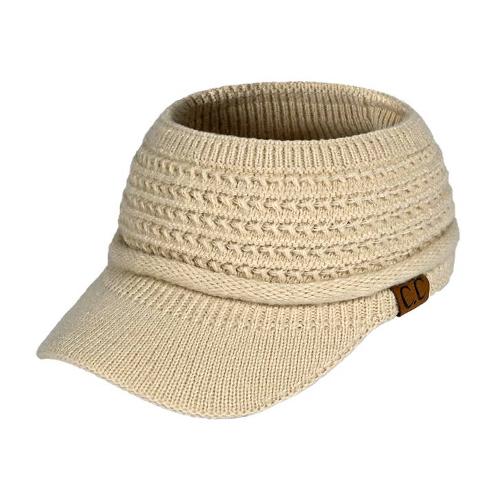 Fashion City - Wholesale Visor - Women's - Knitted Open-Top Winter Visor2