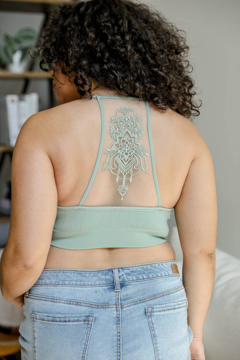 Leto Accessories - Vendita all'ingrosso Bralette - Donna - Tatuaggio Tatuaggio Maglia Racerback Bralette7