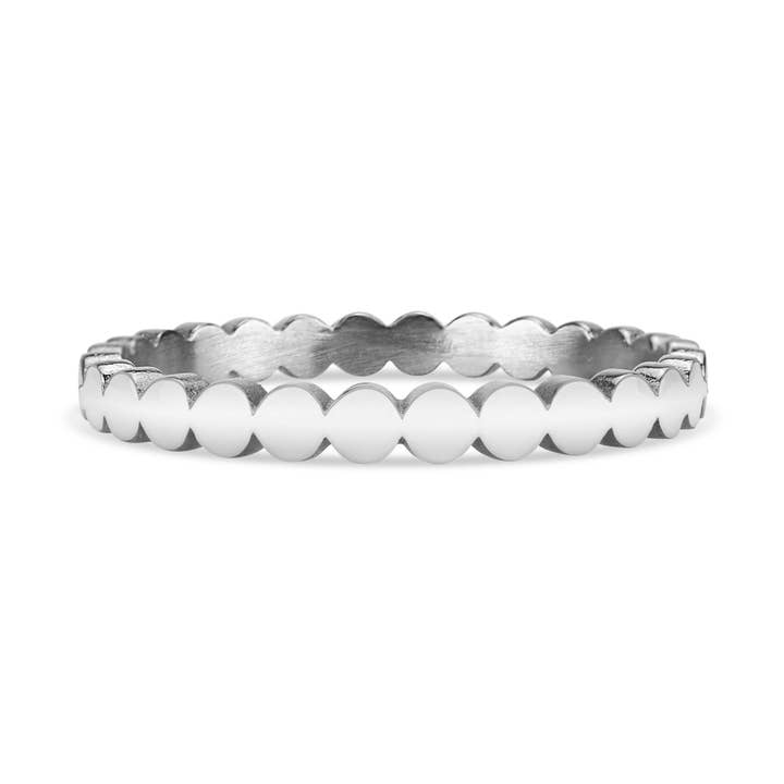 WJW - Wholesale Band/Stacked Ring - Flat Circle Stacking Ring