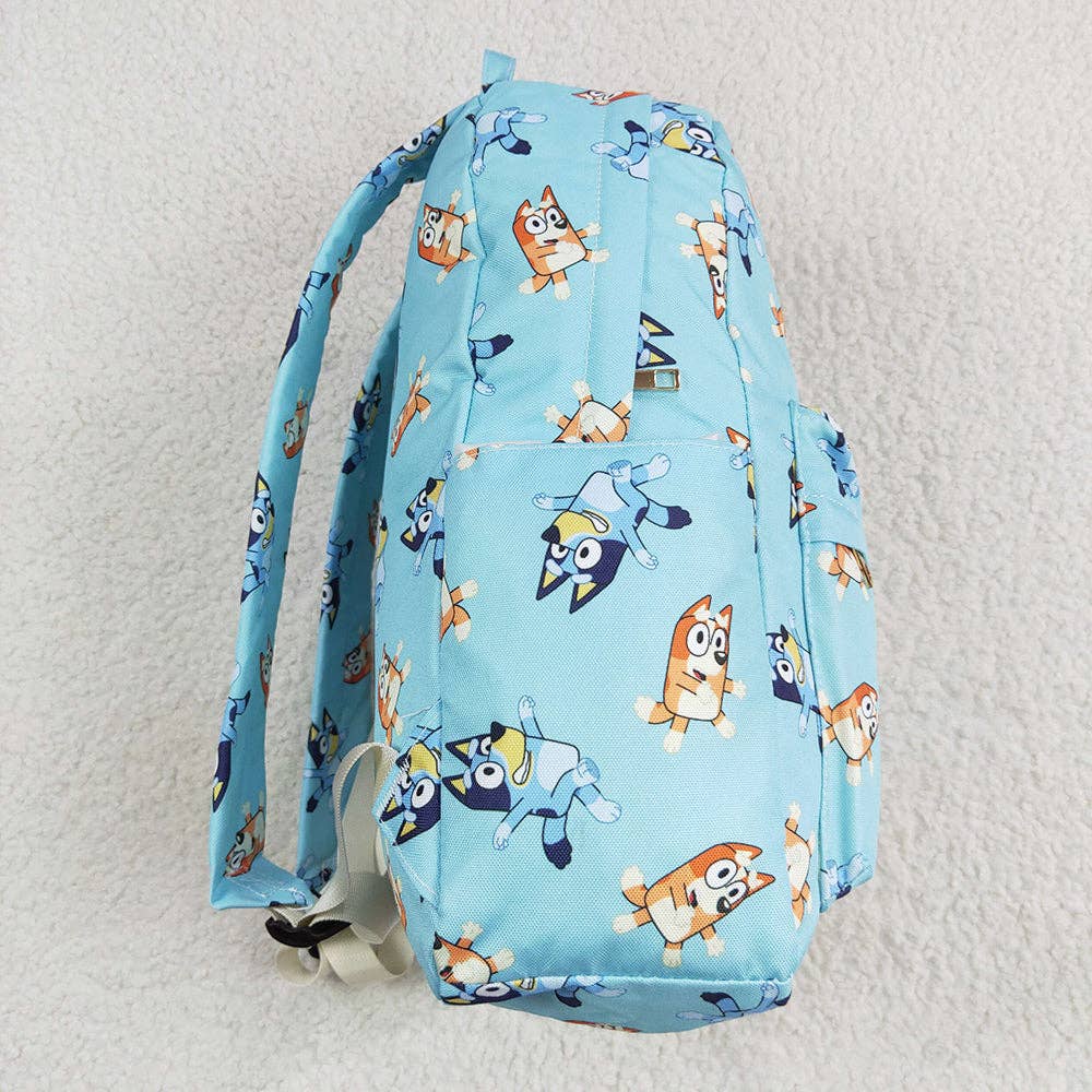 Aier Wholesale - Wholesale Backpack - Kids - Baby Girls Dogs Blue Zip Backpack Back Bags2