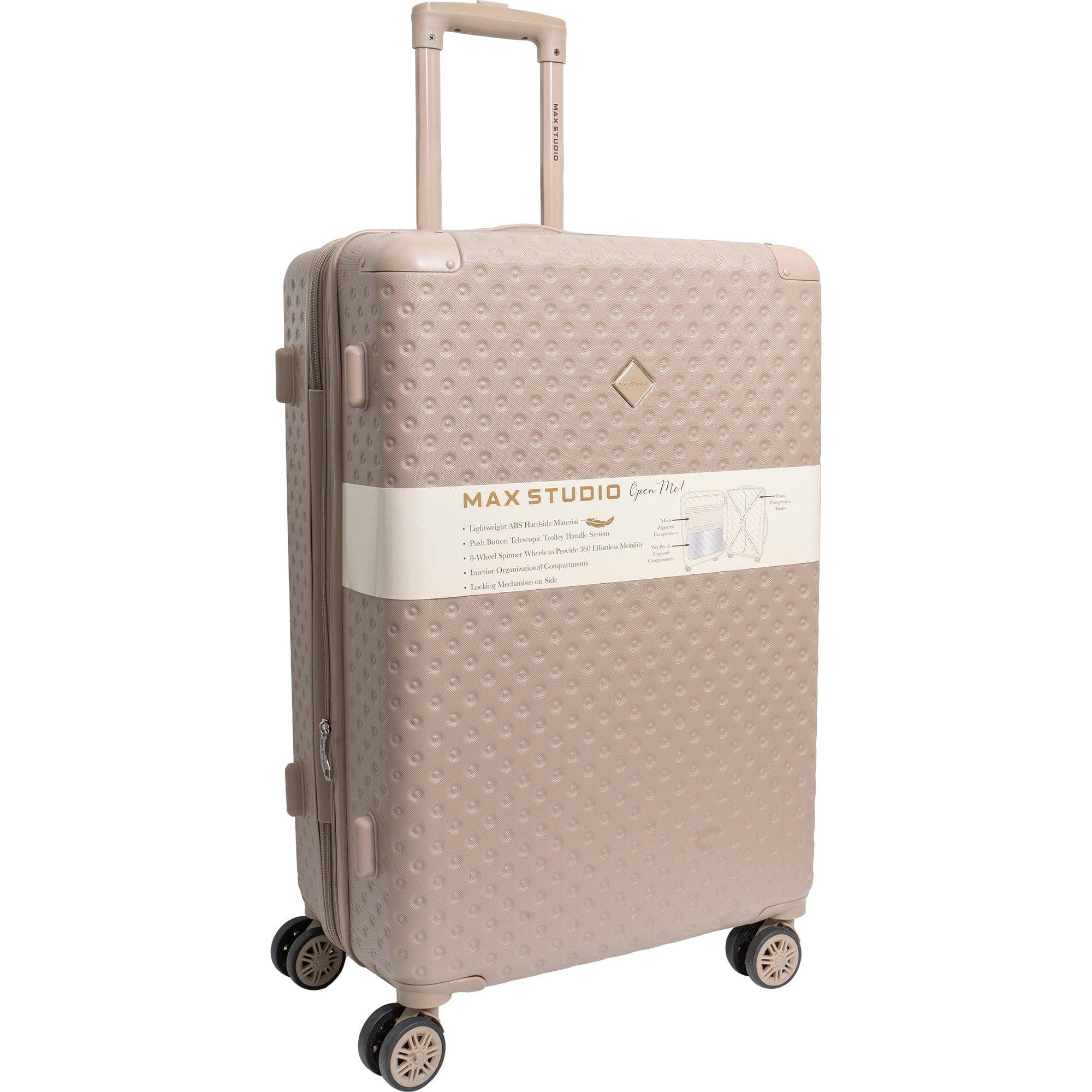 Magid - Wholesale Luggage - Max Studio Tonal Tufted ABS 2-Piece Hard-Sided Luggage Set40