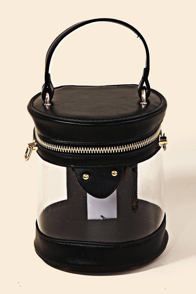 Anarchy Street - Vendita all'ingrosso Borsa a tracolla - Donna - Borsa a secchiello cilindrica in pelle liscia8