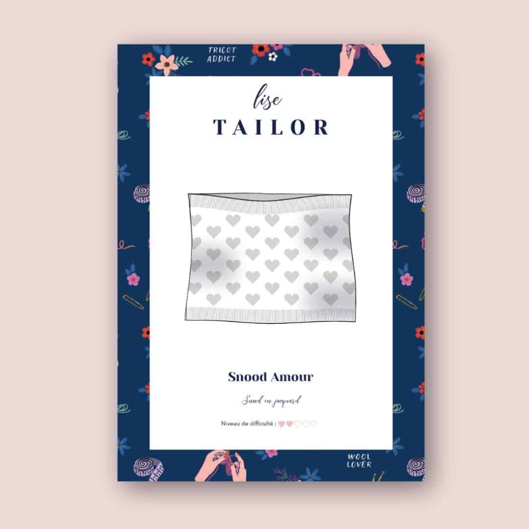 Lise Tailor - Vente Accessoire de tricot/crochet - Patron de tricot - Snood Amour0