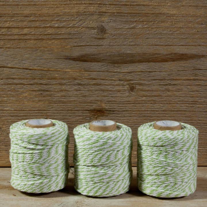 kadopapier.net - Wholesale Twine - Lime/White Cotton Rope