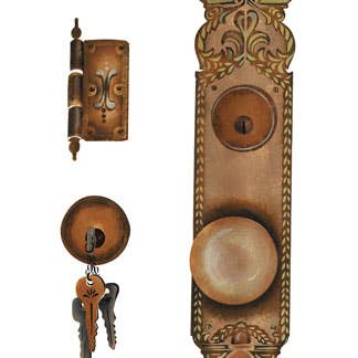 Elegante Plantilla de pared para puerta de entrada para venta al por mayor de Designer Stencils