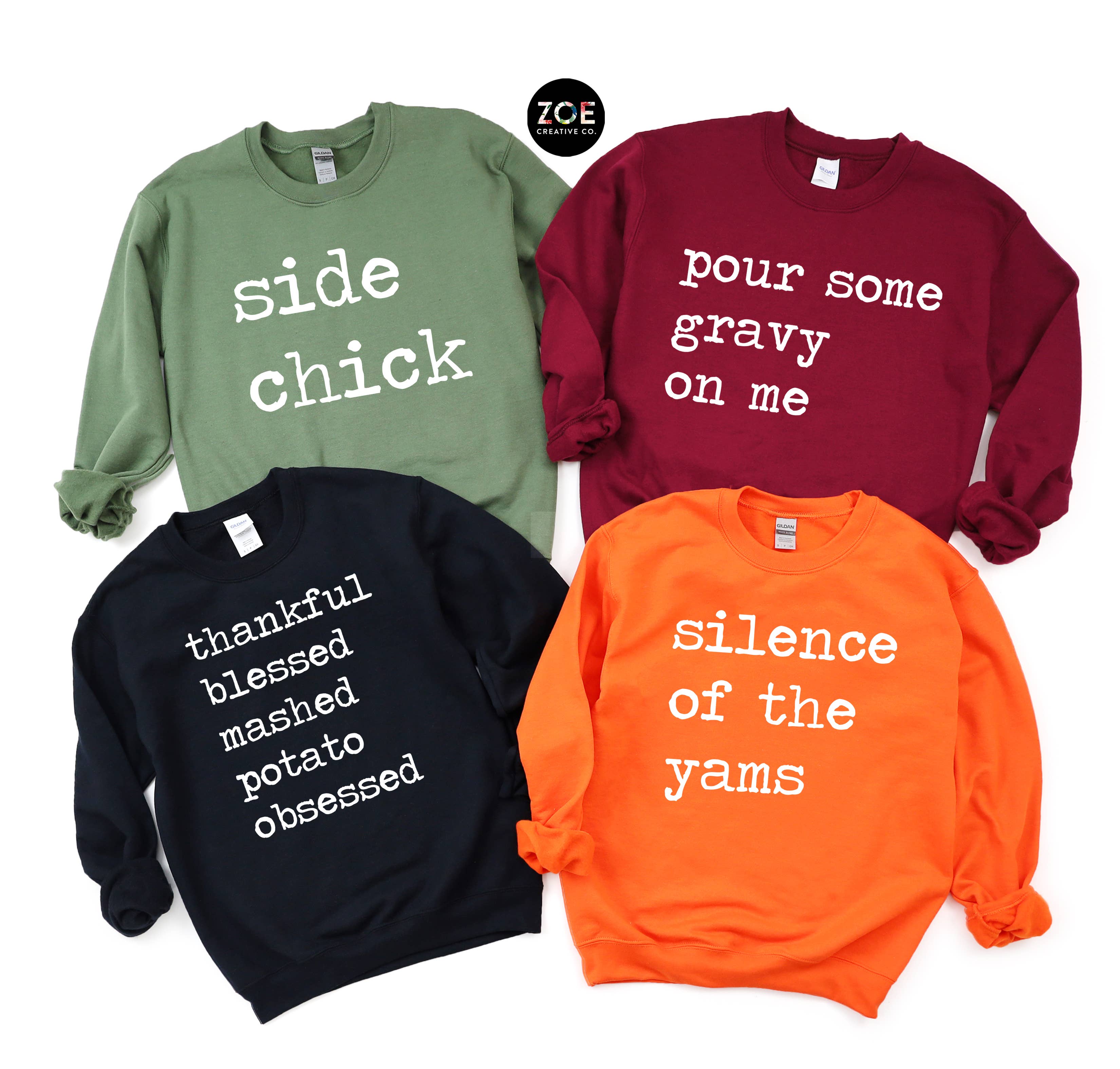 Zoe Creative Co – Camisola gráfica - Mulher por atacado – Sweatshirts de Natal Engraçado Natal Dia de Ação de Graças7