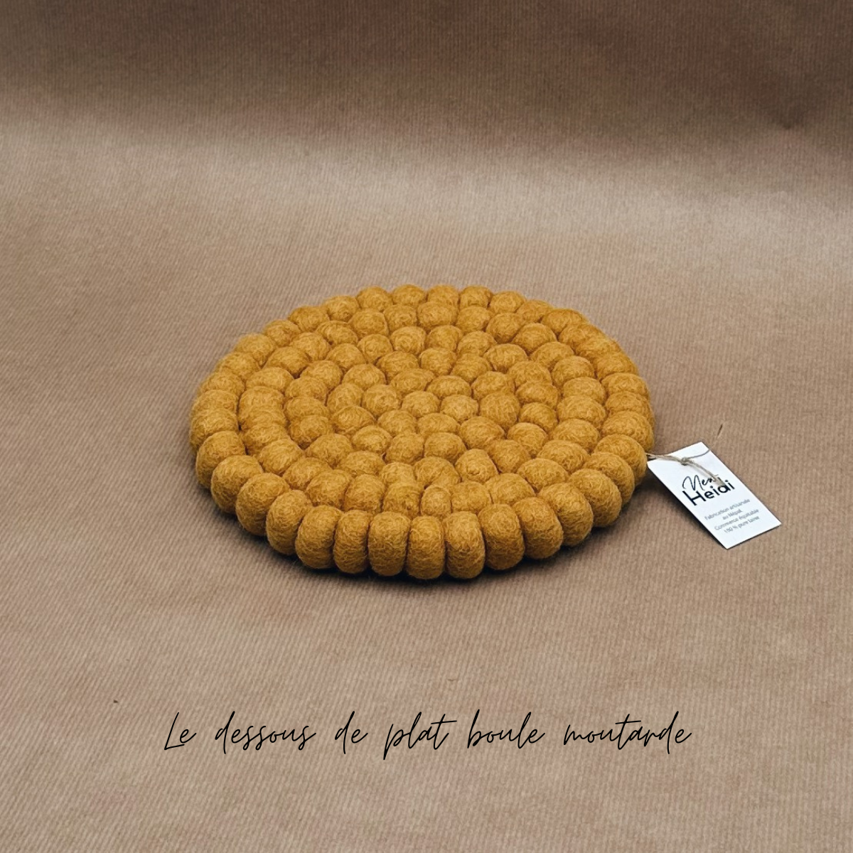 New Heidi - Wholesale Placemat - Felt ball trivet - New Heidi1