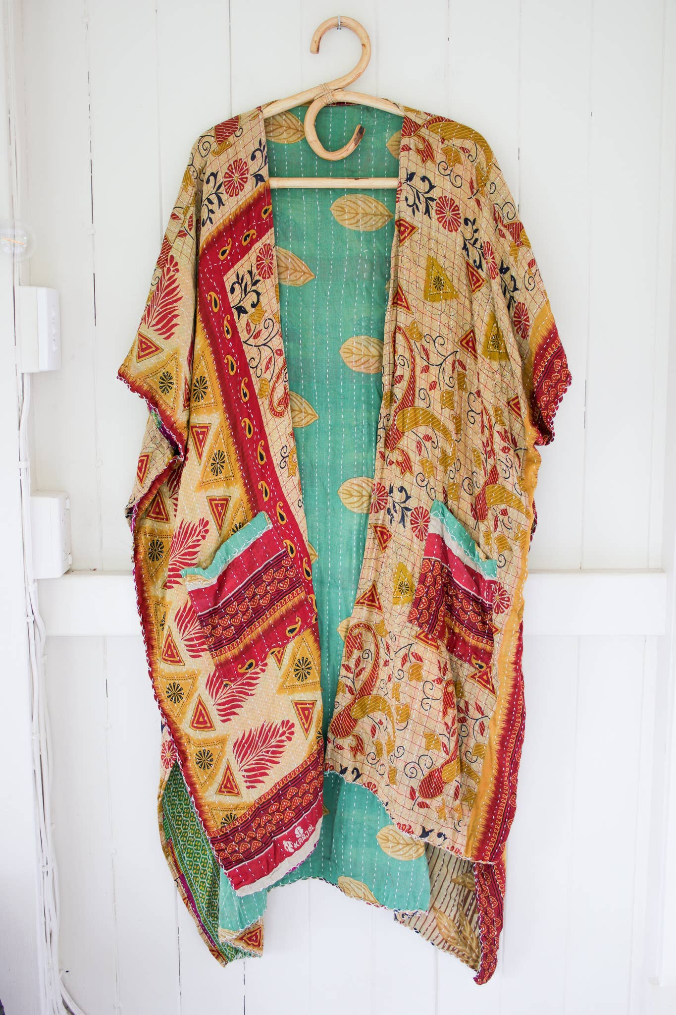 Renew Vintage - Wholesale Kimono - Women's - Kantha Ruana8