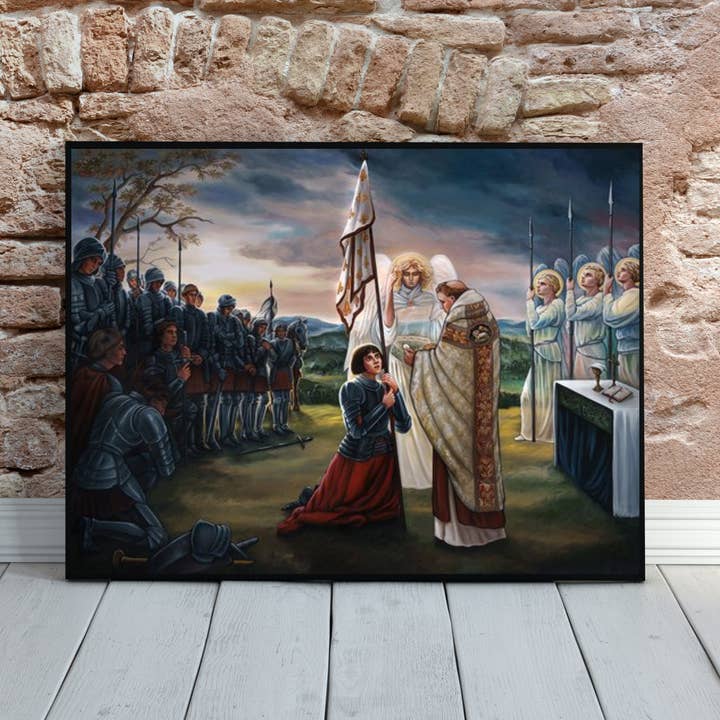 Joan of Arc Fine Art Print / Wall Art - Communion, Battle for wholesale by New Jerusalem Studios