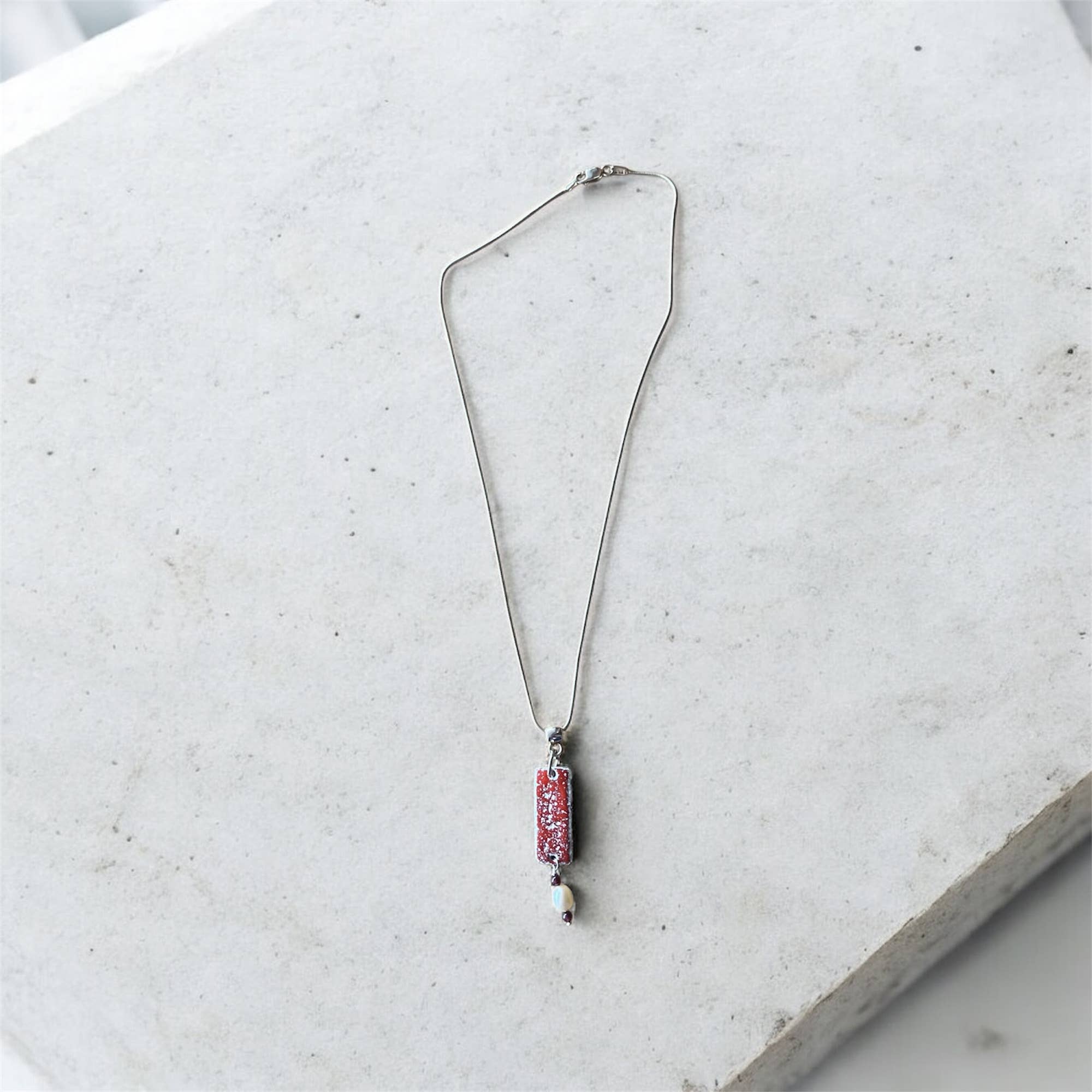 Buckaroo Bling LLC dba Bling Boheme - Wholesale Pendant/Charm Necklace - Final Clearance 16-inch Silver & Enamel Necklace - Lot of 32