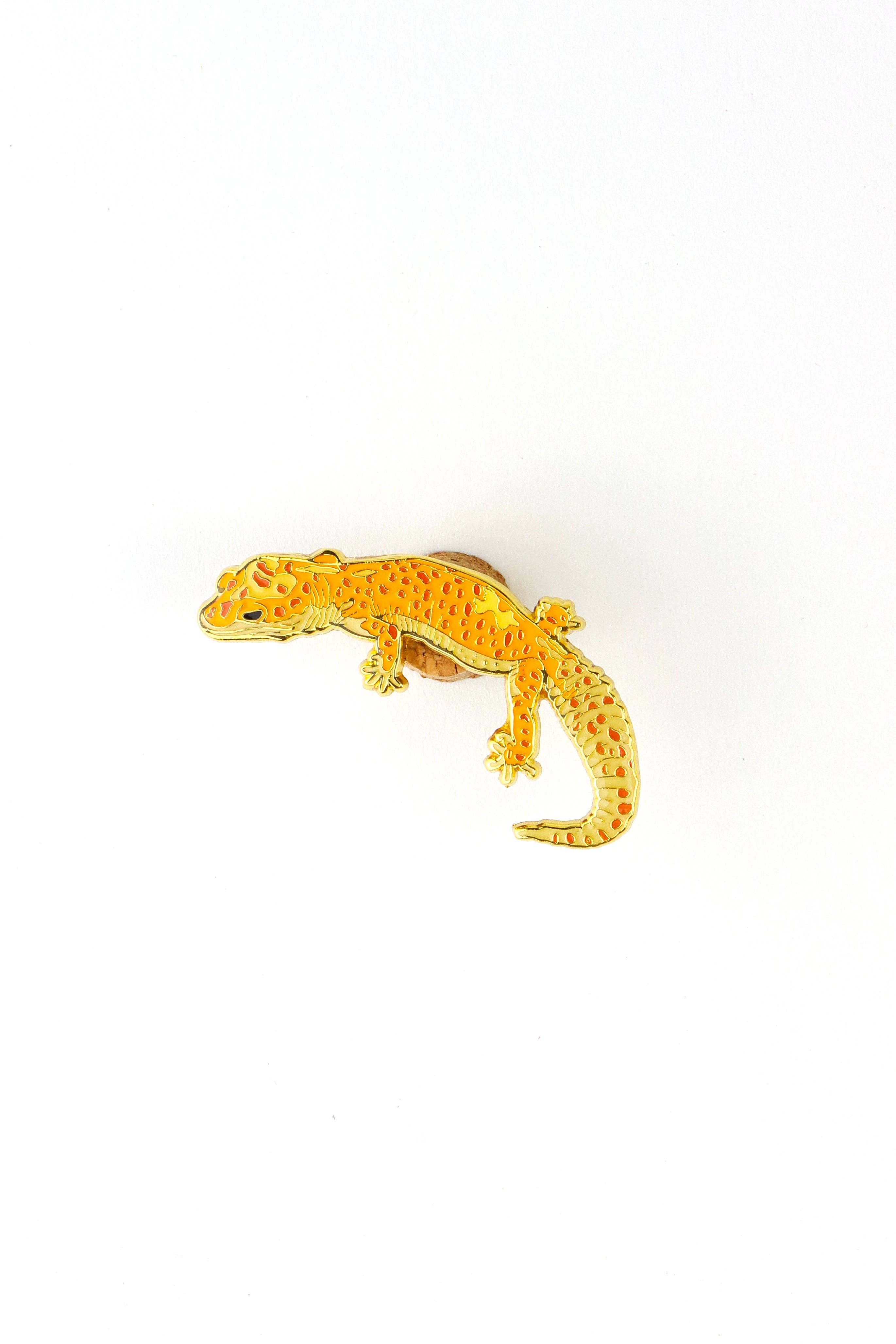 Stemcell Science Shop – wholesale Lapel pin/button – Leopard Gecko Enamel Pin (Eublepharis macularius)0