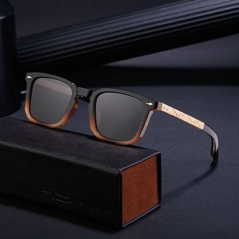 UZ Wholesale Store - Vente Lunettes de soleil – unisexe - Lunettes de soleil unisexes carrées polarisées UV400 avec protection UV extérieure0