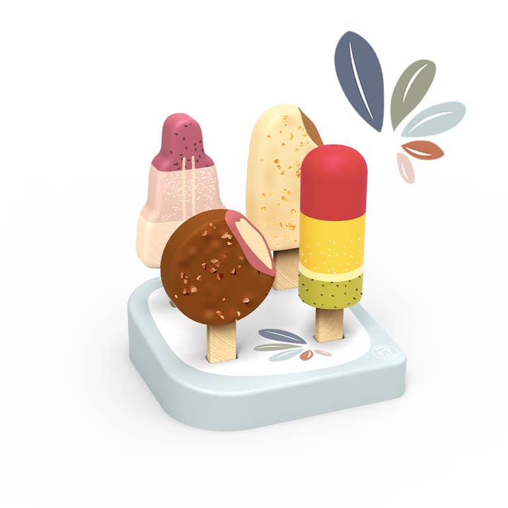 Speedy Monkey - Wholesale Toy Set - Kids - Ice Cream Bar Stand with 4 Ice Creams