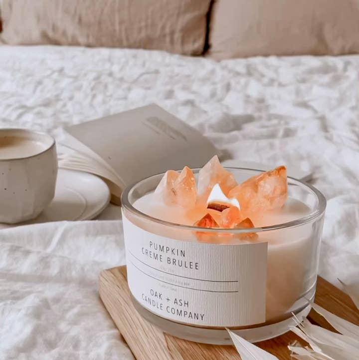 Oak and Ash Candle Company - Wholesale Jar/Filled Candle - 22oz Crystal Candle