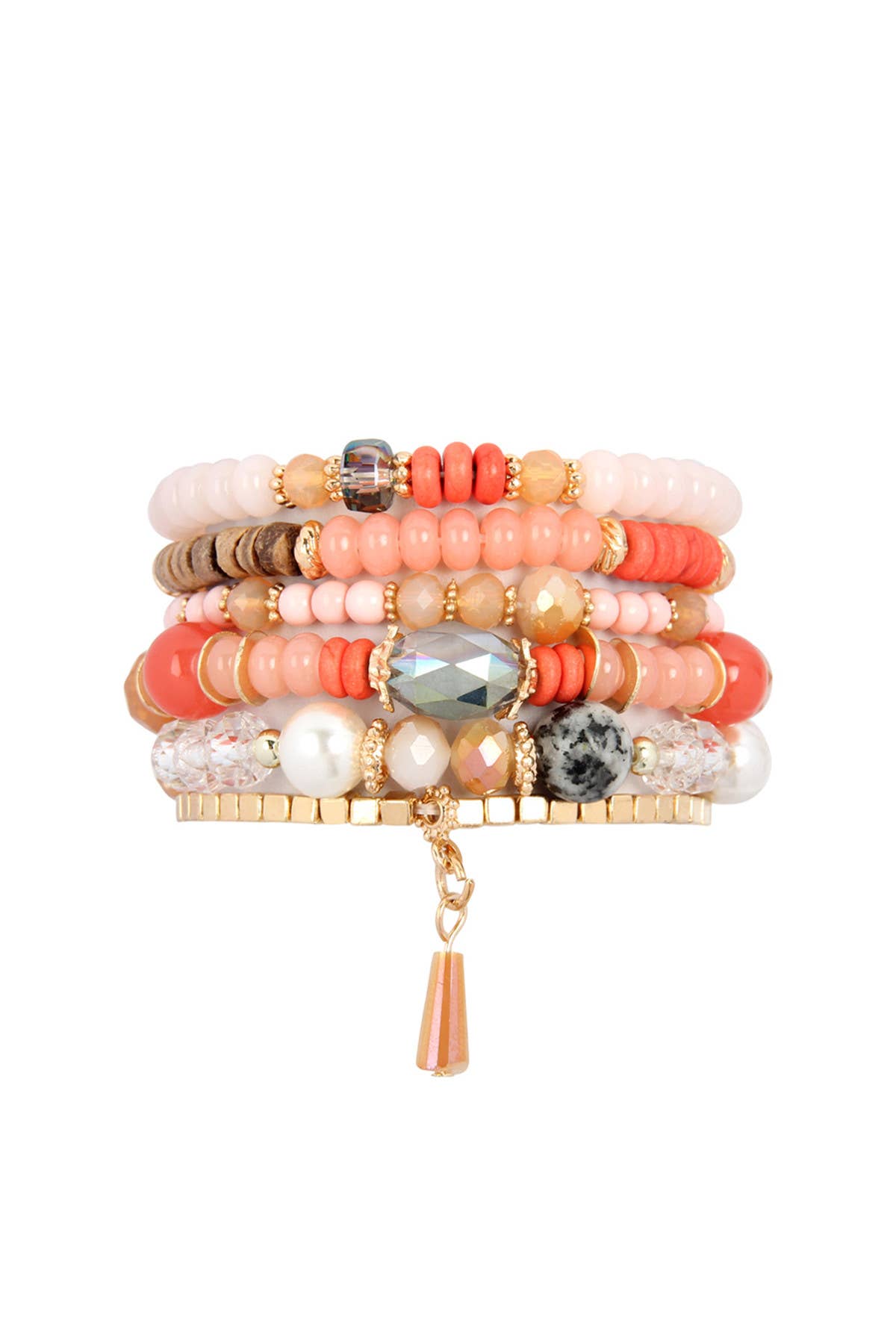 Love and Repeat - Wholesale Jewelry Set - MULTI-STONE BEADS STACKABLE BRACELETS
